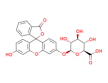 Molecular Structure of 74804-84-5 (fluorescein glucuronide)