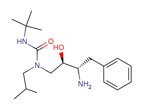 N-<(3S-amino)-2R-hydroxy-4-phenylbutyl>-N'-(1,1-dimethylethyl)-N-(2-methyl-propyl)urea
