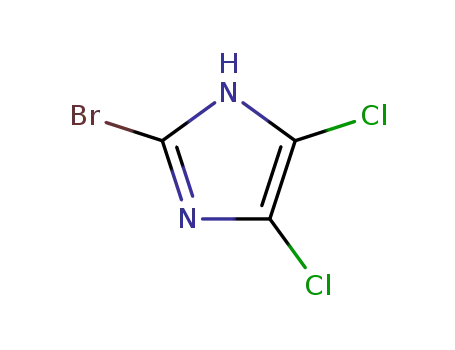 Molecular Structure of 16076-27-0 (2-Bromo-4,5-dichloro-1H-imidazole)