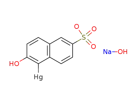 2-hydroxy-6-sulfo-[1]naphthylmercury (1+); hydroxide, sodium-salt