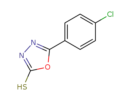 Molecular Structure of 23766-28-1 (5-(4-CHLOROPHENYL)-1,3,4-OXADIAZOLE-2-T&)
