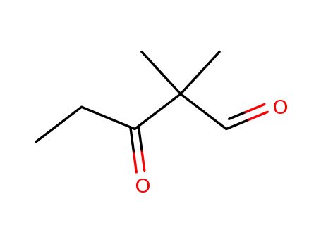 Molecular Structure of 106921-60-2 (2,2-dimethyl-3-oxopentanal)