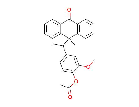 1-(4-acetoxy-3-methoxyphenyl)-1-(9-oxo-10-methyl-9,10-dihydro-10-anthryl)-ethane