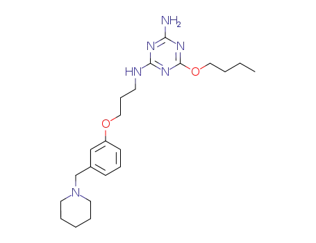 6-Butoxy-N-[3-(3-piperidin-1-ylmethyl-phenoxy)-propyl]-[1,3,5]triazine-2,4-diamine