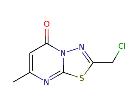 2-chloromethyl-7-methyl-5-oxo-5H-1,3,4-thiadiazolo<3,2-a>pyrimidine
