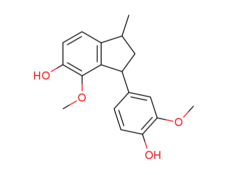 6-hydroxy-1-(4-hydroxy-3-methoxyphenyl)-5-methoxy-3-methylindan