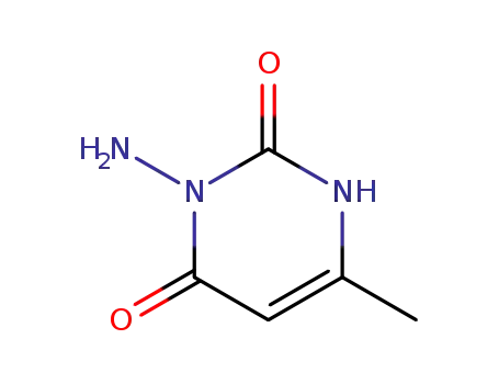 Molecular Structure of 28004-46-8 (2,4(1H,3H)-Pyrimidinedione,3-amino-6-methyl-(9CI))
