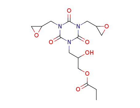 Propionic acid 3-(3,5-bis-oxiranylmethyl-2,4,6-trioxo-[1,3,5]triazinan-1-yl)-2-hydroxy-propyl ester