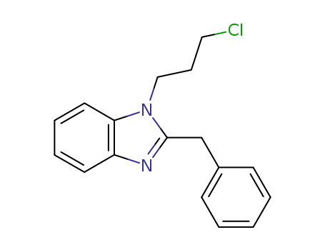 Molecular Structure of 63387-99-5 (1H-Benzimidazole, 1-(3-chloropropyl)-2-(phenylmethyl)-)