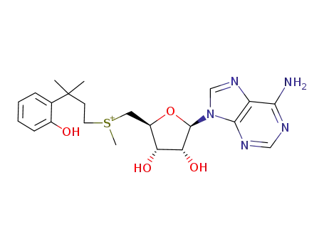 [(2S,3S,4R,5R)-5-(6-Amino-purin-9-yl)-3,4-dihydroxy-tetrahydro-furan-2-ylmethyl]-[3-(2-hydroxy-phenyl)-3-methyl-butyl]-methyl-sulfonium