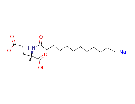 sodium hydrogen N-(1-oxododecyl)-L-glutamate