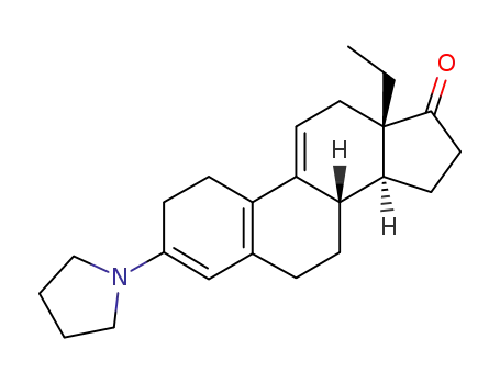 DL-13β-ethyl-3-(N-pyrrolidinyl)-gona-3,5(10),9(11)triene-17-one