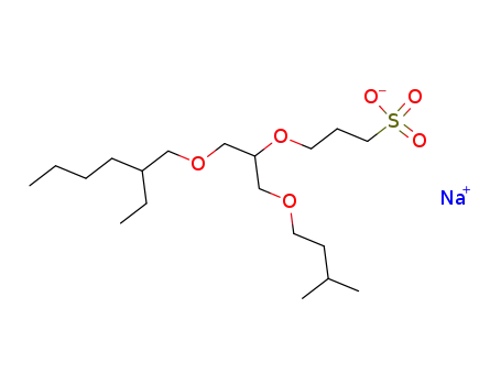 9-ethyl-5-(5-methyl-2-oxa-1-hexyl)-4,7-dioxa-1-tridecanesulfonic acid sodium salt