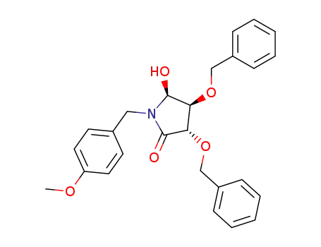 (3S,4S,5S)-3,4-Bis-benzyloxy-5-hydroxy-1-(4-methoxy-benzyl)-pyrrolidin-2-one