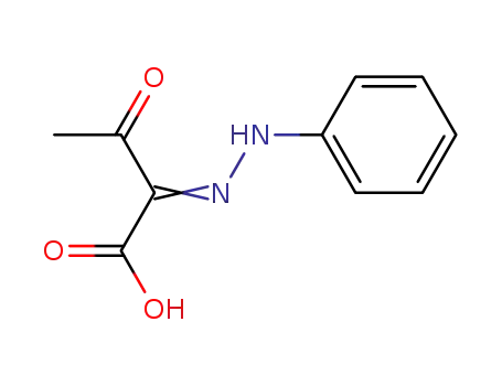 Molecular Structure of 5335-32-0 ((2E)-3-oxo-2-(phenylhydrazono)butanoic acid)