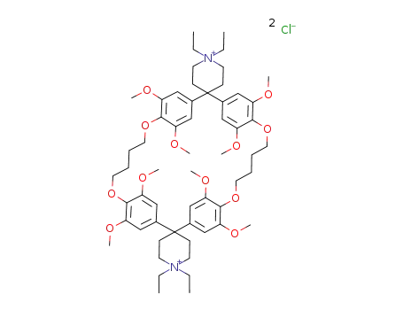 8',12',16',18',27',31',35',37'-octamethoxy-1,1,1'',1''-tetraethyldispiro(piperidinium-4,13'-[1,6,20,25]tetraoxa[6.1.6.1]paracyclophane-32',4''-piperidinium) dichloride