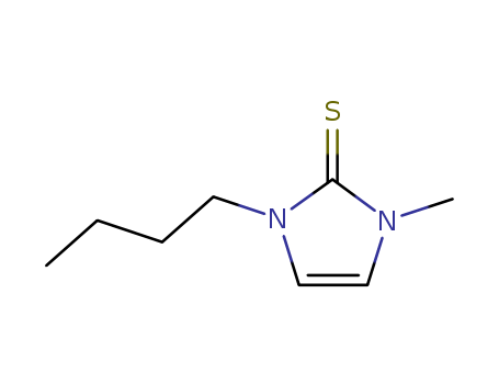 Molecular Structure of 119393-94-1 (2H-Imidazole-2-thione, 1-butyl-1,3-dihydro-3-methyl-)