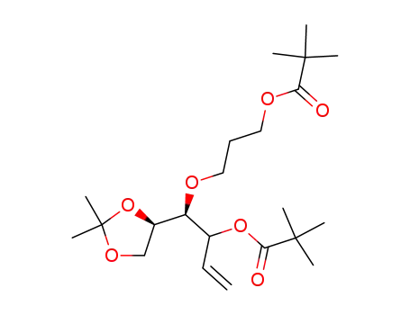 (2R,3S,4RS)-1,2-O-isopropylidene-4-pivaloyloxy-3-(3-pivaloyloxypropoxy)-5-hexene-1,2-diol