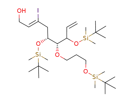 (Z,5R,6R,7RS)-5,7-bis(tert-butyldimethylsilyloxy)-6-(3-tert-butyldimethylsilyloxypropoxy)-3-iodonona-2,8-dien-1-ol