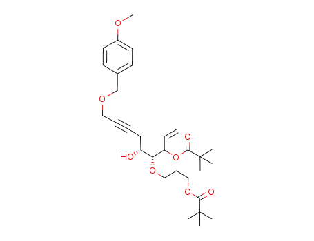 2,2-Dimethyl-propionic acid (2R,3R)-2-[3-(2,2-dimethyl-propionyloxy)-propoxy]-3-hydroxy-7-(4-methoxy-benzyloxy)-1-vinyl-hept-5-ynyl ester