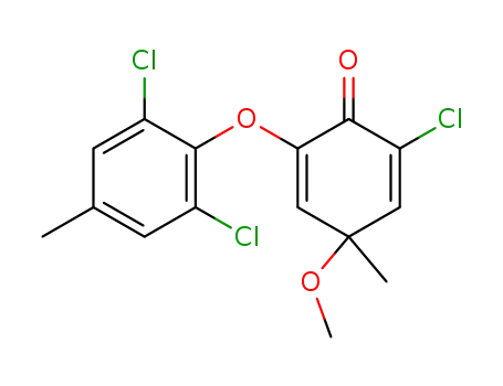 2-chloro-6-(2,6-dichloro-4-methyl-phenoxy)-4-methoxy-4-methyl-cyclohexa-2,5-dienone