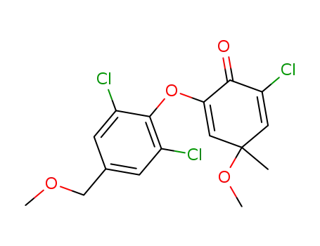 2-chloro-6-(2,6-dichloro-4-methoxymethyl-phenoxy)-4-methoxy-4-methyl-cyclohexa-2,5-dienone