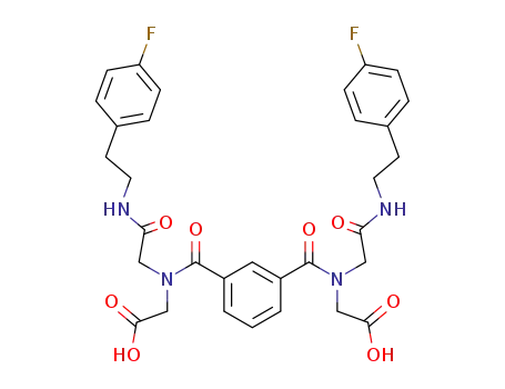 N,N'-bis(N-(carboxymethyl))-N,N'-bis(N-(2-(4-fluorophenyl)ethyl)carboxamidomethyl)benzene-1,3-dicarboxamide