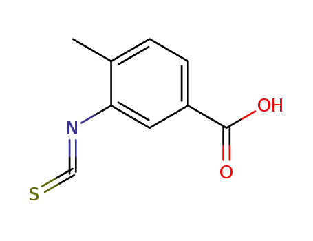 Molecular Structure of 114379-99-6 (Benzoicacid,3-isothiocyanato-4-methyl-)