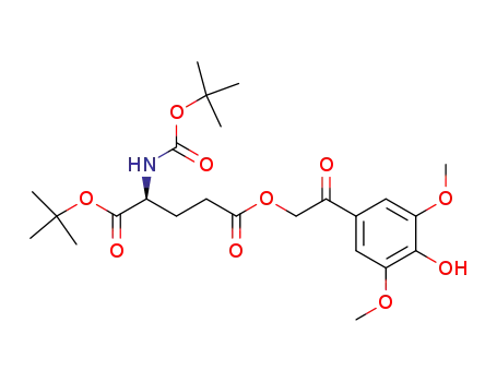 γ-O-(3,5-dimethoxy-4-hydroxyphenacyl) t-butyl N-t-boc L-glutamate