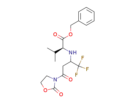 (S)-3-Methyl-2-[3-oxo-3-(2-oxo-oxazolidin-3-yl)-1-trifluoromethyl-propylamino]-butyric acid benzyl ester