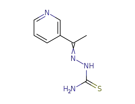 Molecular Structure of 13370-86-0 (1-(1-(pyridin-3-yl)ethylidene)thiosemicarbazide)
