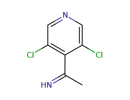 Molecular Structure of 402561-62-0 (4-Pyridinemethanimine, 3,5-dichloro-a-methyl-)