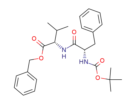 Molecular Structure of 136282-23-0 (L-Valine, N-[(1,1-dimethylethoxy)carbonyl]-L-phenylalanyl-, phenylmethyl
ester)