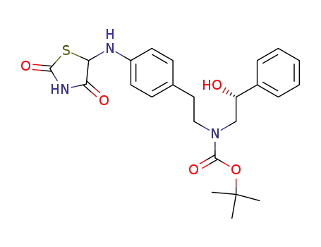 tert-butyl 4-[(2,4-dioxo-1,3-thiazolidin-5-yl)amino]phenethyl[(2 R)-2-hydroxy-2-phenylethyl]carbamate