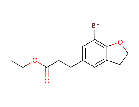Ethyl 3-(7-Bromo-2,3-dihydro-1-benzofuran-5-yl)propanoate