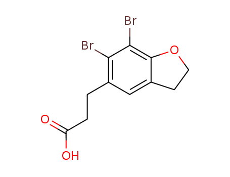 ethyl 3-(6,7-dibromo-2,3-dihydrobenzofuran-5-yl) propionic acid
