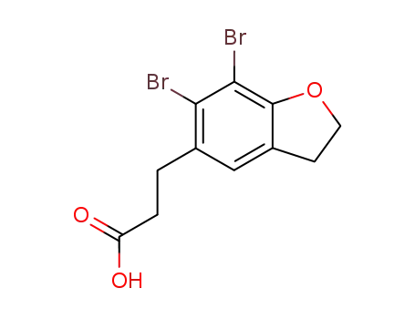 3-(6,7-Dibromo-2,3-dihydrobenzofuran-5-yl)propanoic Acid