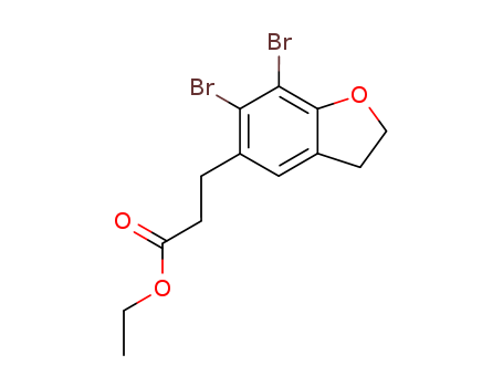 Ethyl 3-(6,7-Dibromo-2,3-dihydro-1-benzofuran-5-yl)propanoate