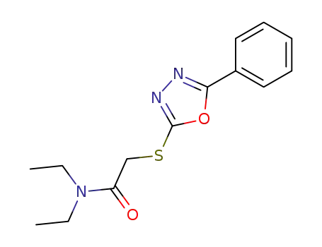 N,N-diethyl-2-(5-phenyl-[1,3,4]oxadiazol-2-ylsulfanyl)-acetamide
