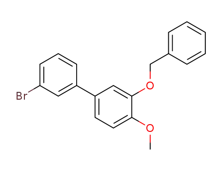 Molecular Structure of 566915-55-7 (1,1'-Biphenyl, 3'-bromo-4-methoxy-3-(phenylmethoxy)-)