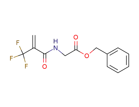 Molecular Structure of 587885-53-8 (Glycine, N-[1-oxo-2-(trifluoromethyl)-2-propenyl]-, phenylmethyl ester)