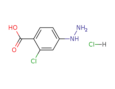 2-chloro-4-hydrazinobenzoic acid hydrochloride