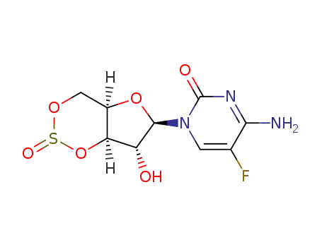 4-Amino-5-fluoro-1-((4aR,6R,7R,7aR)-7-hydroxy-2-oxo-tetrahydro-2λ4-furo[3,2-d][1,3,2]dioxathiin-6-yl)-1H-pyrimidin-2-one