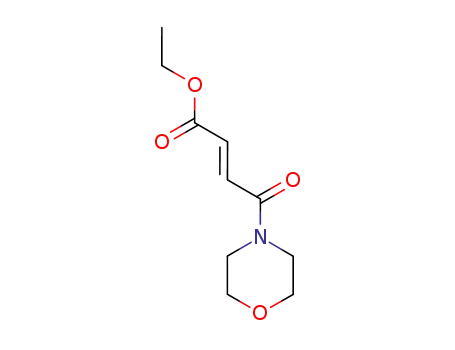 Molecular Structure of 92912-63-5 (2-Butenoic acid, 4-(4-morpholinyl)-4-oxo-, ethyl ester, (E)-)