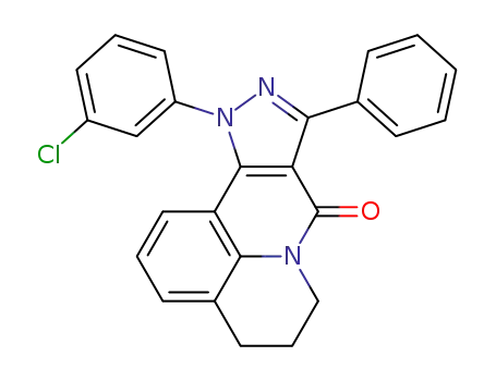 11-(3-chlorophenyl)-9-phenyl-5,6-dihydro-4H-11H-benzo[ij]pyrazolo[3,4-b]quinolizin-8-one