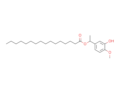 hexadecanoic acid 1-(3-hydroxy-4-methoxy-phenyl)-ethyl ester