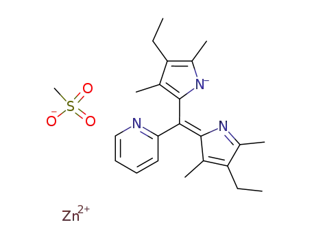 C22H26N3(1-)*CH3O3S(1-)*Zn(2+)