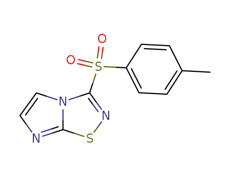 Molecular Structure of 606969-03-3 (Imidazo[1,2-d]-1,2,4-thiadiazole, 3-[(4-methylphenyl)sulfonyl]-)