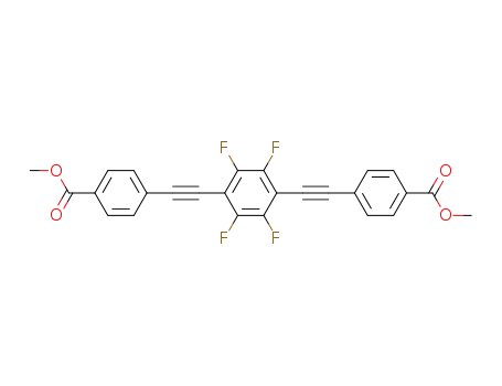 1,4-bis(4-carbomethoxyphenylethynyl)-2,3,5,6-tetrafluorobenzene