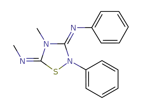 4-methyl-5-methylimino-2-phenyl-3-phenylimino-1,2,4-thiadiazolidine